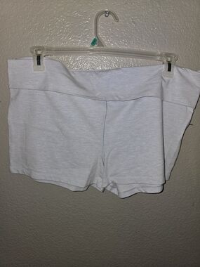 PINK Victoria's Secret Light Blue Fold-Over Waistband Bike Shorts